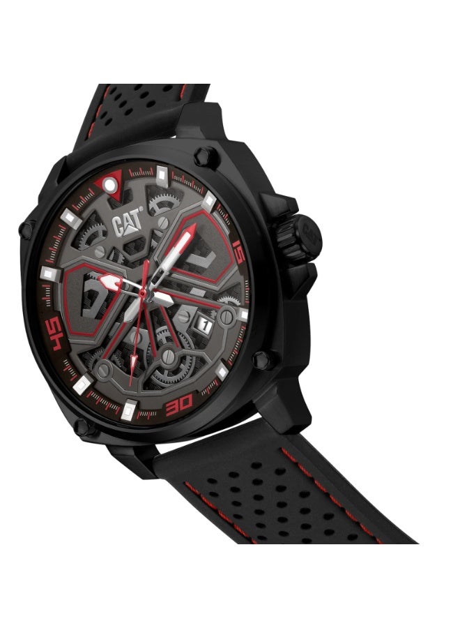 CAT AJ.161.21.128 Men Watch 44mm case (Black/Red) - Image 2